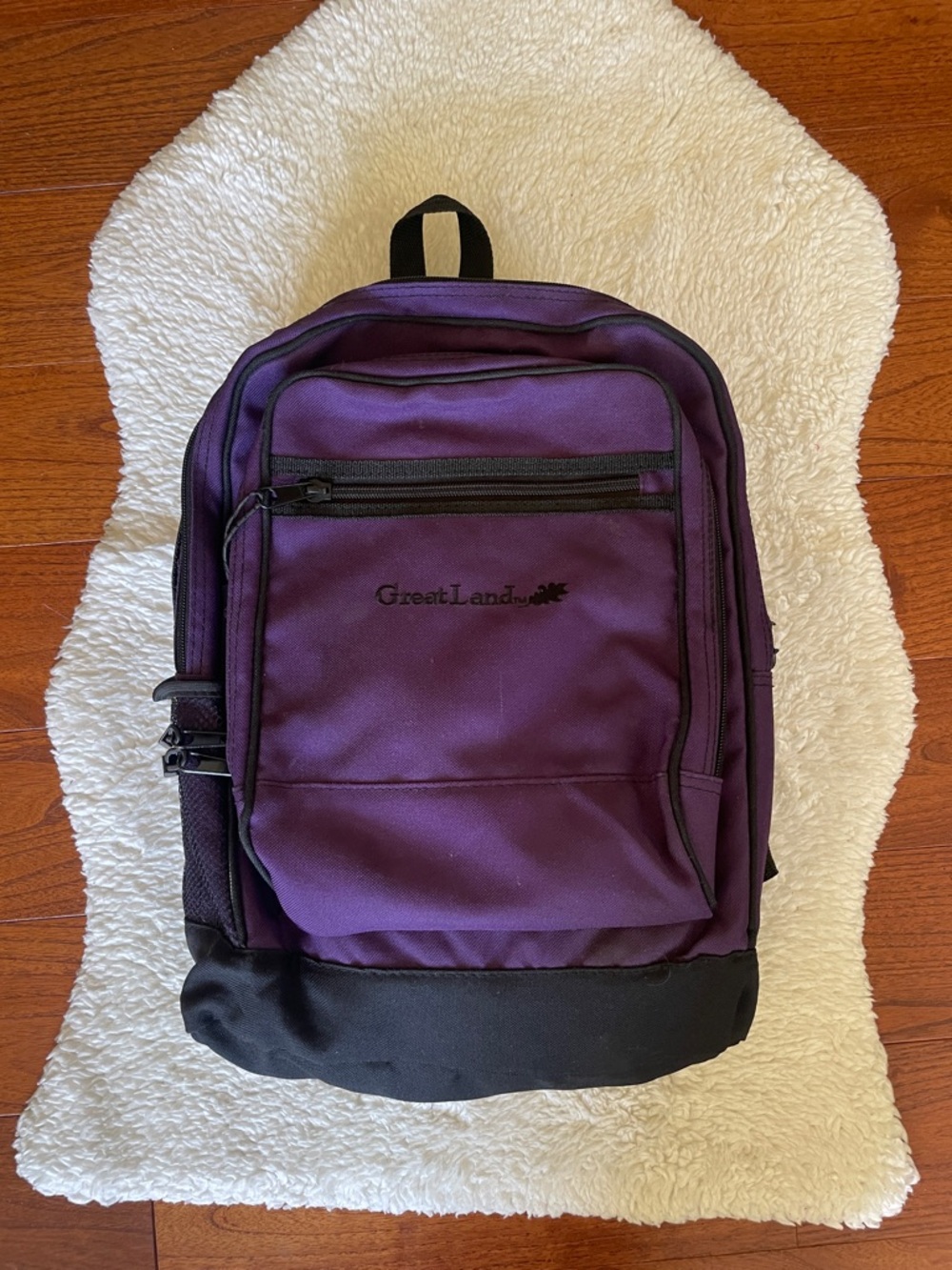 Greatland Purple and Black Backpack